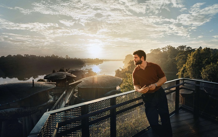 9. David Corenswet Discovers the High Life in Singapore