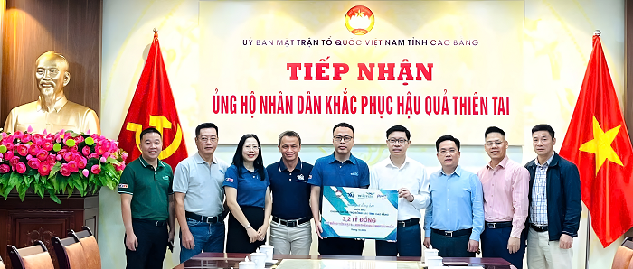 Sáng 31 10 Đại diện Tập đoàn Wilmar CLV trao tặng tài trợ cho tỉnh Cao Bằng và Lạng Sơn 2