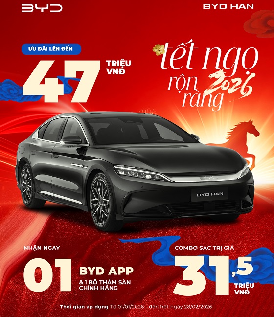 Tết Ngọ rộn ràng - Ưu đãi ngập tràn BYD HAN