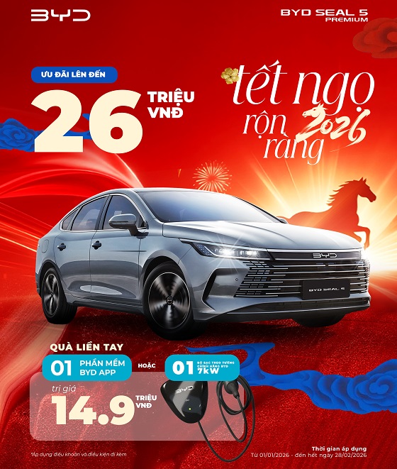 Tết Ngọ rộn ràng - Ưu đãi ngập tràn BYD SEAL 5
