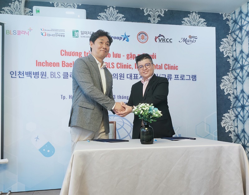 Ô. Kim Keun Ho - GĐ CTy TNHH MP Tiger và Ô.Đinh Quang Phước Thanh - TGĐ Group S