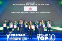 VISSAN ĐẠT DANH HIỆU TOP 10 CÔNG TY THỰC PHẨM UY TÍN & TOP 500 DOANH NGHIỆP LỢI NHUẬN TỐT NHẤT VIỆT NAM NĂM 2022