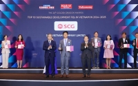 SCG ĐƯỢC VINH DANH TOP 10 DOANH NGHIỆP FDI PHÁT TRIỂN BỀN VỮNG TẠI GIẢI THƯỞNG RỒNG VÀNG 2024–2025